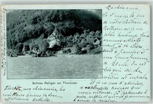 Merligen 1909 Schloss Ralligen
