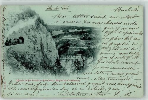Yverdon-les-Bains 1899 Eisenbahn Tunnel
