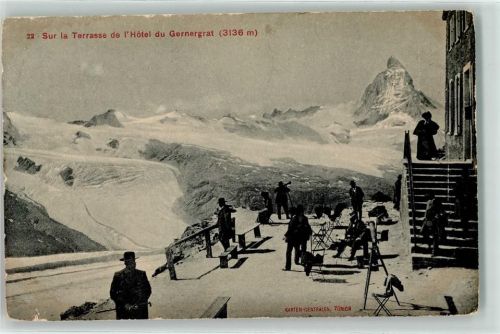 Gornergrat 1907 Hotel Gornergrat Terrasse Matterhorn