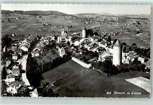 Romont FR Fliegeraufnahme