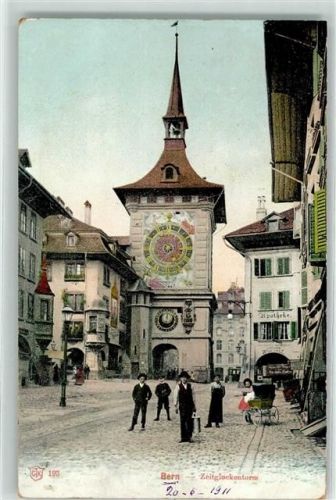 Bern 1908 Zeitglockenturm Apotheke