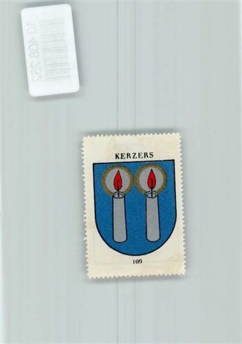 Kerzers Vignette Wappen Kaffee Hag ca 1920-1940 Krezen