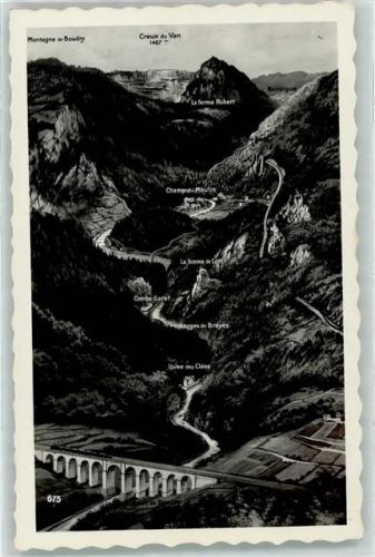 Boudry Gorges de l Areuse Vogelschau