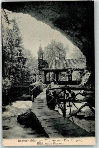 Sundlauenen Beatushöhlen Eingang