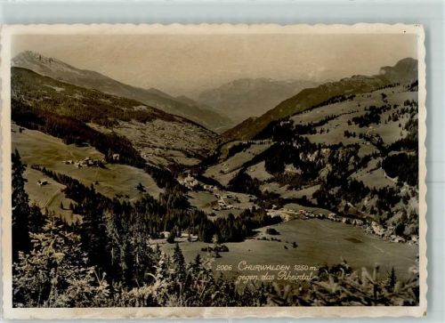 Churwalden Fliegeraufnahme
