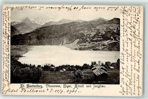 Beatenberg 1901 Eiger Mönch Jungfrau