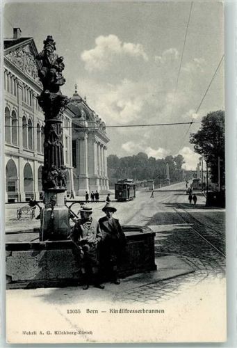 3000 Bern Berne - Kindlifresserbrunnen Straßenbahn