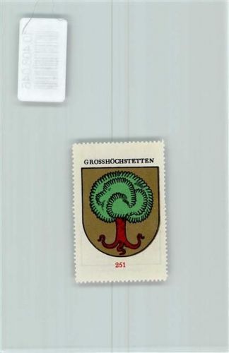 Grosshöchstetten Vignette Wappen Kaffee Hag ca 1920-1940 Baum