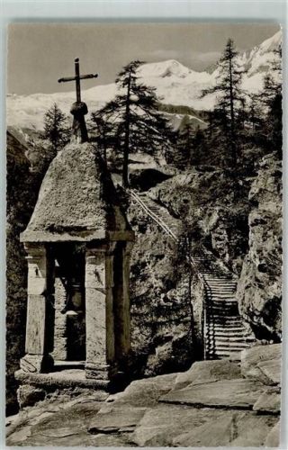 Saas-Fee Hohe Stiege Alphubel und Feegletscher