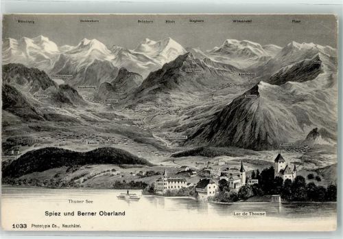Spiez Berneroberland Vogelschau