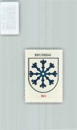 Brunegg Vignette Wappen Kaffee Hag ca 1920-1940 Lilienzepterstern