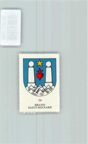 Grand St Bernard Vignette Wappen Kaffee Hag ca 1920-1940