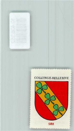 Collonge-Bellerive Vignette Wappen Kaffee Hag ca 1920-1940 Kleeblatt