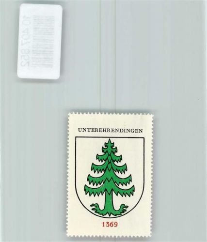 Ehrendingen Vignette Wappen Kaffee Hag 1920-1940 Unter-Ehrendingen
