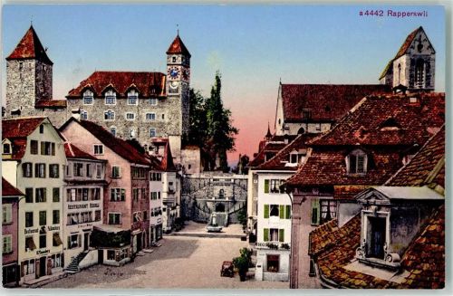 8640 Rapperswil SG - Burg Restaurant Falkenburg und Rössli