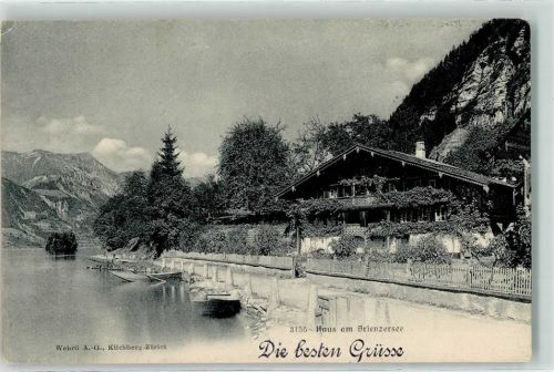 Brienz BE 1909 Haus am See