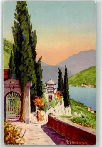 Morcote sign. Hinderberger