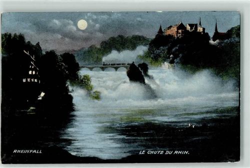 8212 Neuhausen am Rheinfall 1913 Mondschein