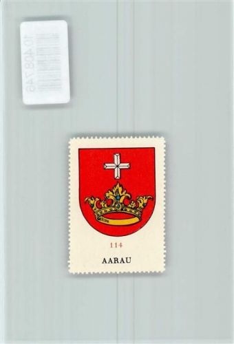 Aarau Vignette Wappen Kaffee Hag ca 1920-1940 Krone