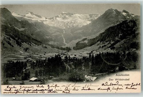 Adelboden BE 1901 Wildstrubel Ort lt. Stempel