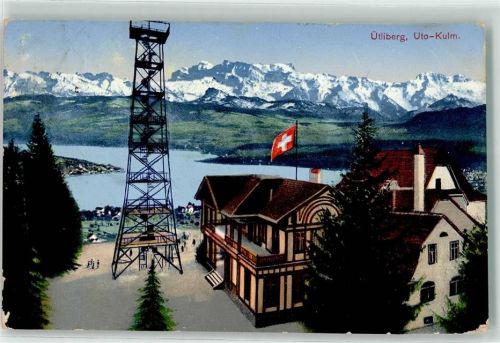 Uetliberg 1914 Utokulm Alpenkette