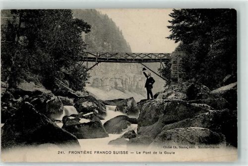 Le Noirmont Pont de la Goule Frontiere Franco Suisse