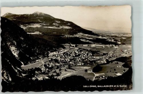 Vallorbe Fliegeraufnahme Ballaigues et le Suchet