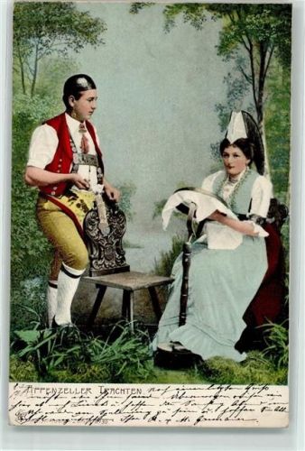 Appenzell 1905 Trachtenpaar