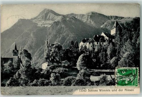 Wimmis 1913 Schloss Niesen