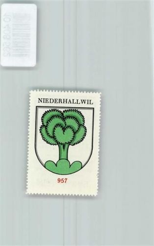 Hallwil Vignette Wappen Kaffee Hag ca 1920-1940 Baum