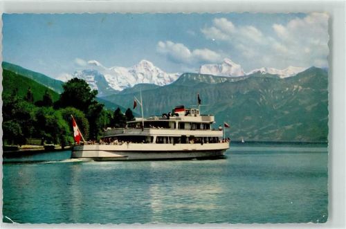 Sundlauenen MS Stadt Bern Eiger Mönch Jungfrau Ort lt. Stempel