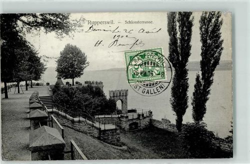 8640 Rapperswil SG 1906 - Schlossterrasse