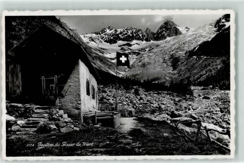 Trient Pavillon du Glacier du Trient Hüttenstempel