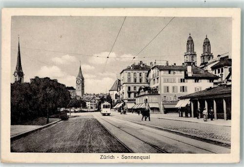 Zürich Sonnenquai Tram
