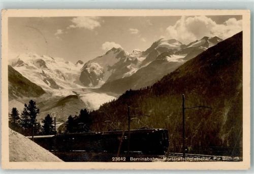 Berninabahn Morteratschgletscher Piz Bernina