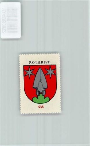 Rothrist Vignette Wappen Kaffee Hag ca 1920-1940 Pflugschar