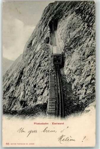 Pilatus 1905 Pilatusbahn Eselwand