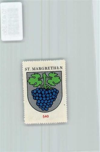 9430 St. Margrethen SG - Vignette Wappen Kaffee Hag ca 1920-1940 Traube