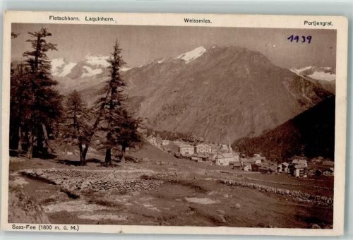 Saas-Fee Fletschhorn Laquinhorn Weissmies Portjengrat