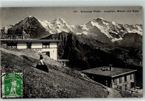 Schynige Platte 1910 Jungfrau Mönch Eiger