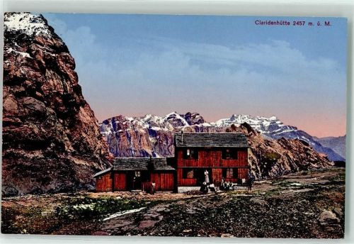 Claridenhütte 1916 Hüttenstempel