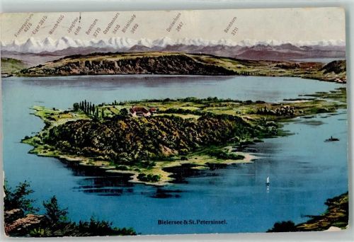 St. Petersinsel Bielersee Alpenkette