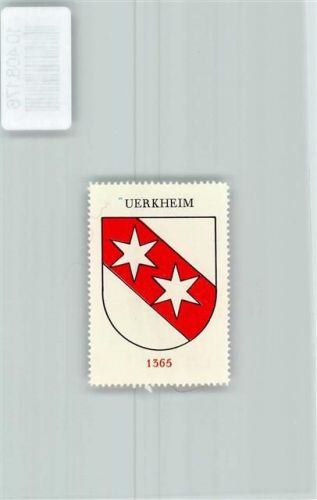 Uerkheim Vignette Wappen Kaffee Hag ca 1920-1940 Sterne