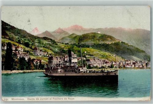 Montreux 1909 DS France Dents de Jaman Rochers de Naye