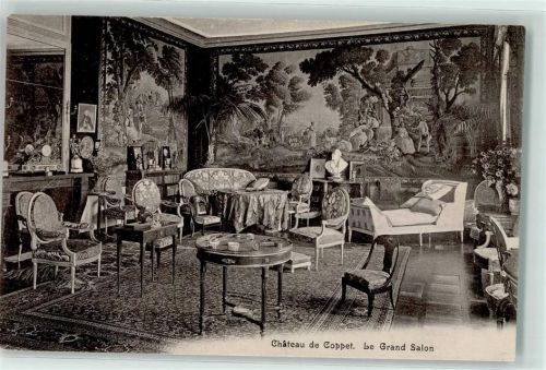 Coppet 1909 Chateau le grand Salon