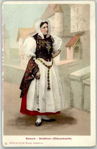 1907 Frau in Oltnertracht