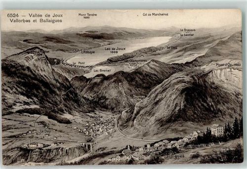 Ballaigues Vogelschau Vallee de Joux