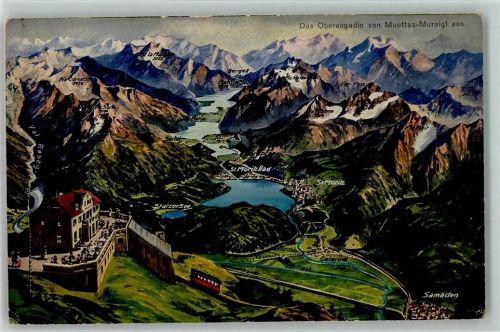 Samedan Vogelschau Oberengadin