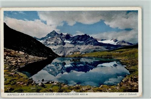 Zermatt Schwarzsee Kapelle Maria zum Schnee Obergabelhorn