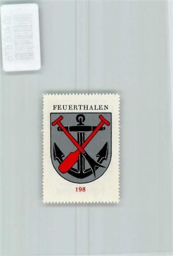 Feuerthalen Vignette Wappen Kaffee Hag ca 1920-1940 Anker Ruder